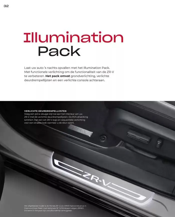 ZR-V Accessories van 19 november tot 30 juni 2025 - Folder pagina 32
