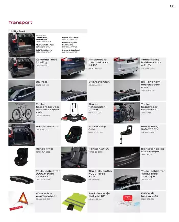 CR-V Accessories van 19 november tot 30 juni 2025 - Folder pagina 35