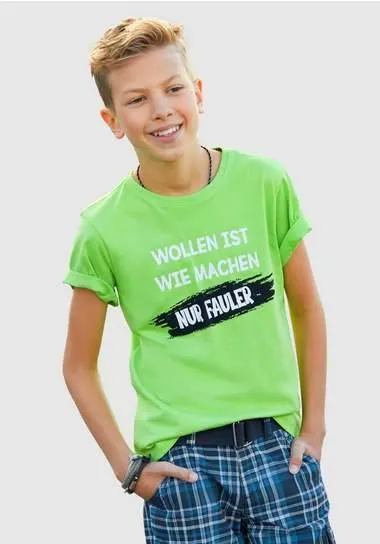 KIDSWORLD T-shirt WOLLEN IST WIE MACHEN....