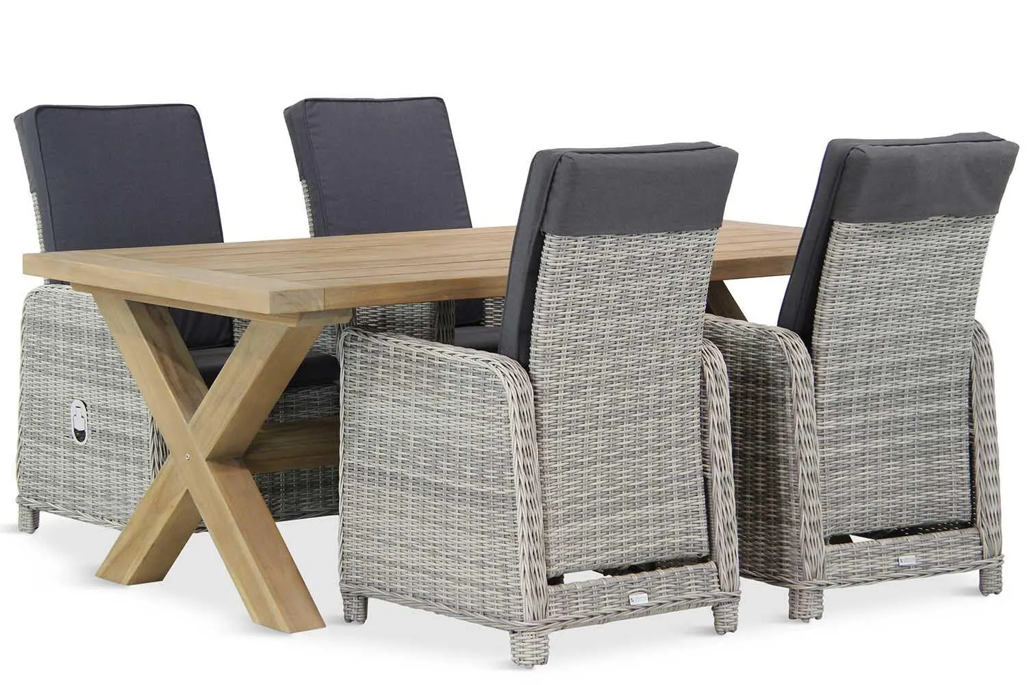 Garden Collections Bello/Oregon 200 cm dining tuinset 5-delig