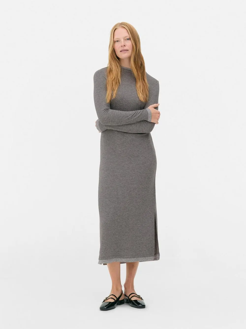 Vestido midi de doble capa de The Edit