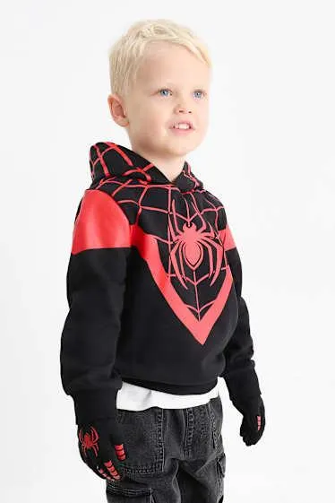 Halloween - Spider-Man - set - hoodie en handschoenen
