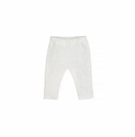 Nanami Baby Knit Rib Pants Off White