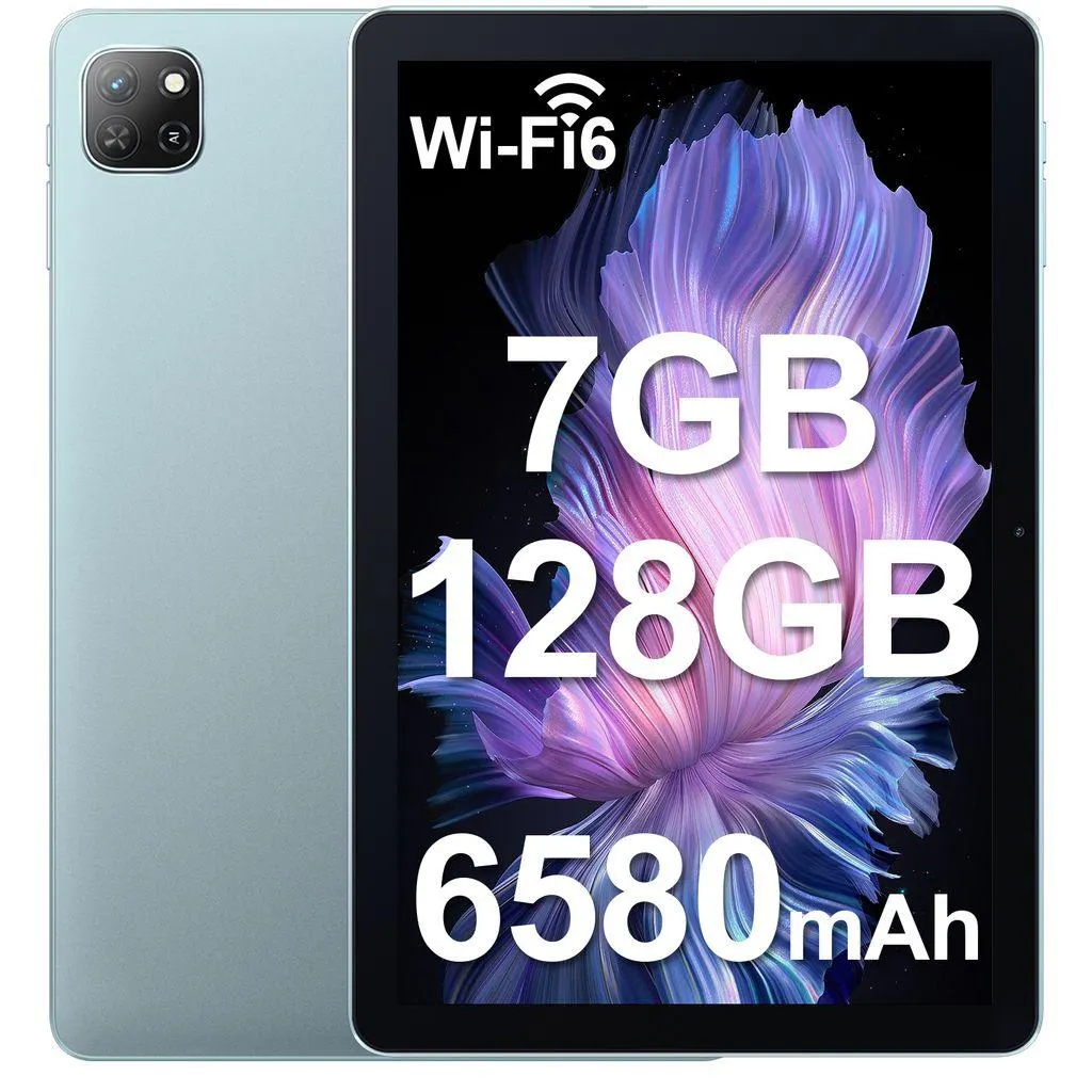 OSCAL Tablet 10 Zoll, 7GB RAM+128GB ROM(1TB erweiterbar), 6580mAh Akku, 13MP Kamera, HD IPS-Bildschirm, Android 12, 2.4G/5G WiFi, Bluetooth 5.0, Pad70(2023), Blau