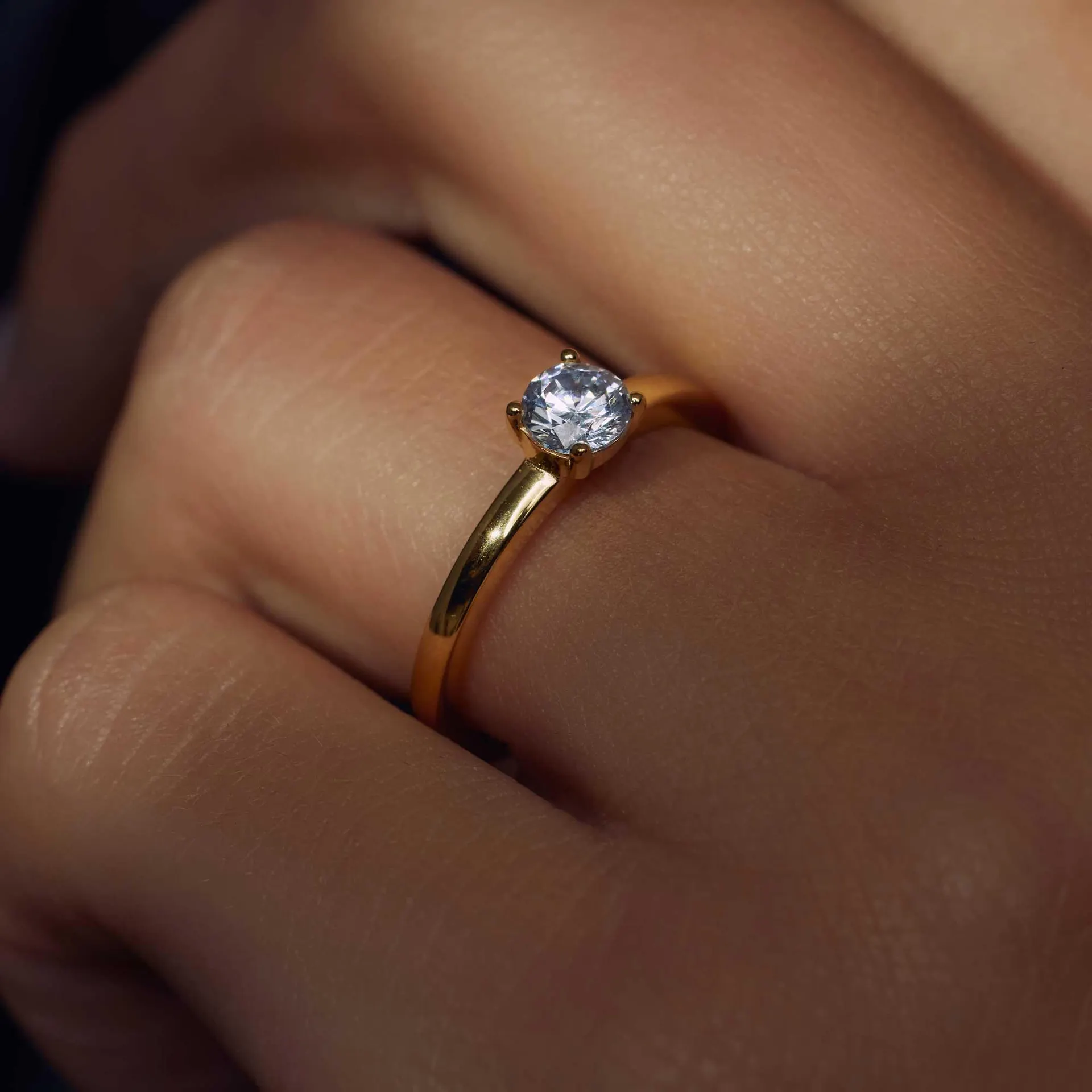 Ponte Vecchio Sofia 925 Sterling Zilveren Gold Plated Ring PDM33059