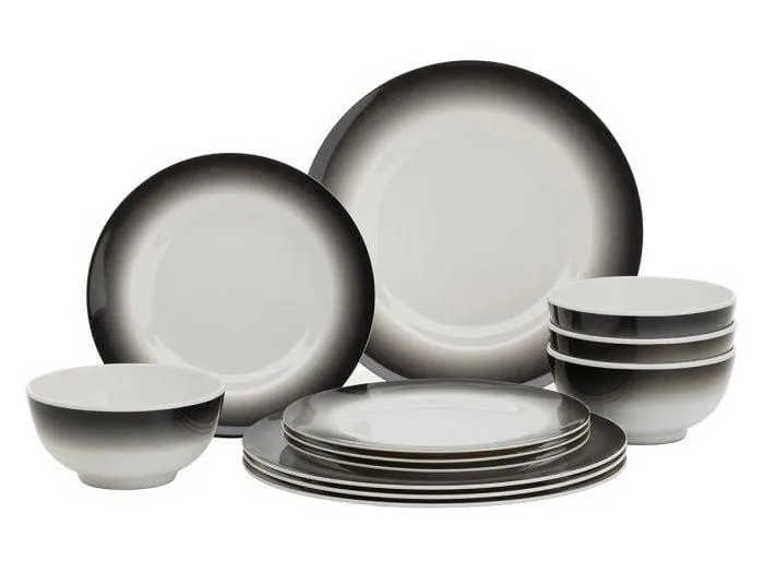Flamefield Royale Onyx serviesset - 12-delig