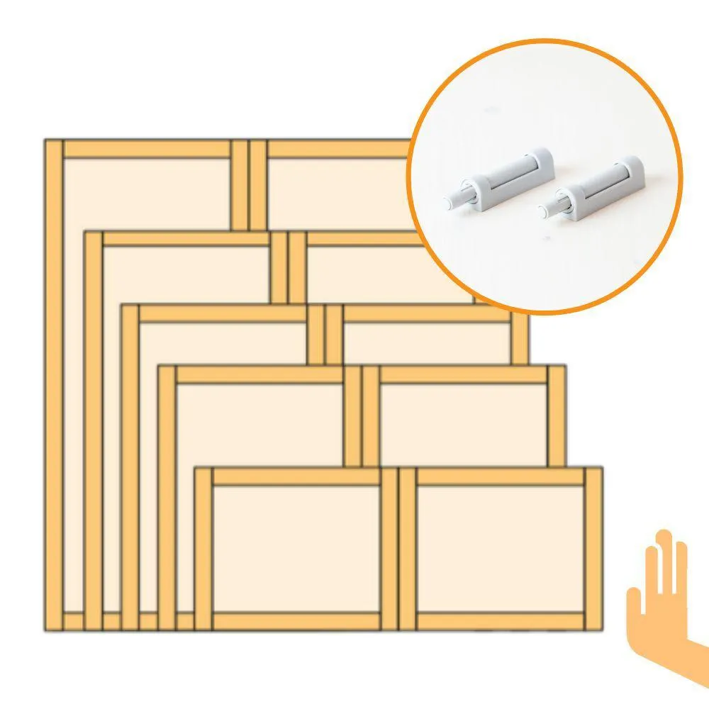 Push to open deuren systeem