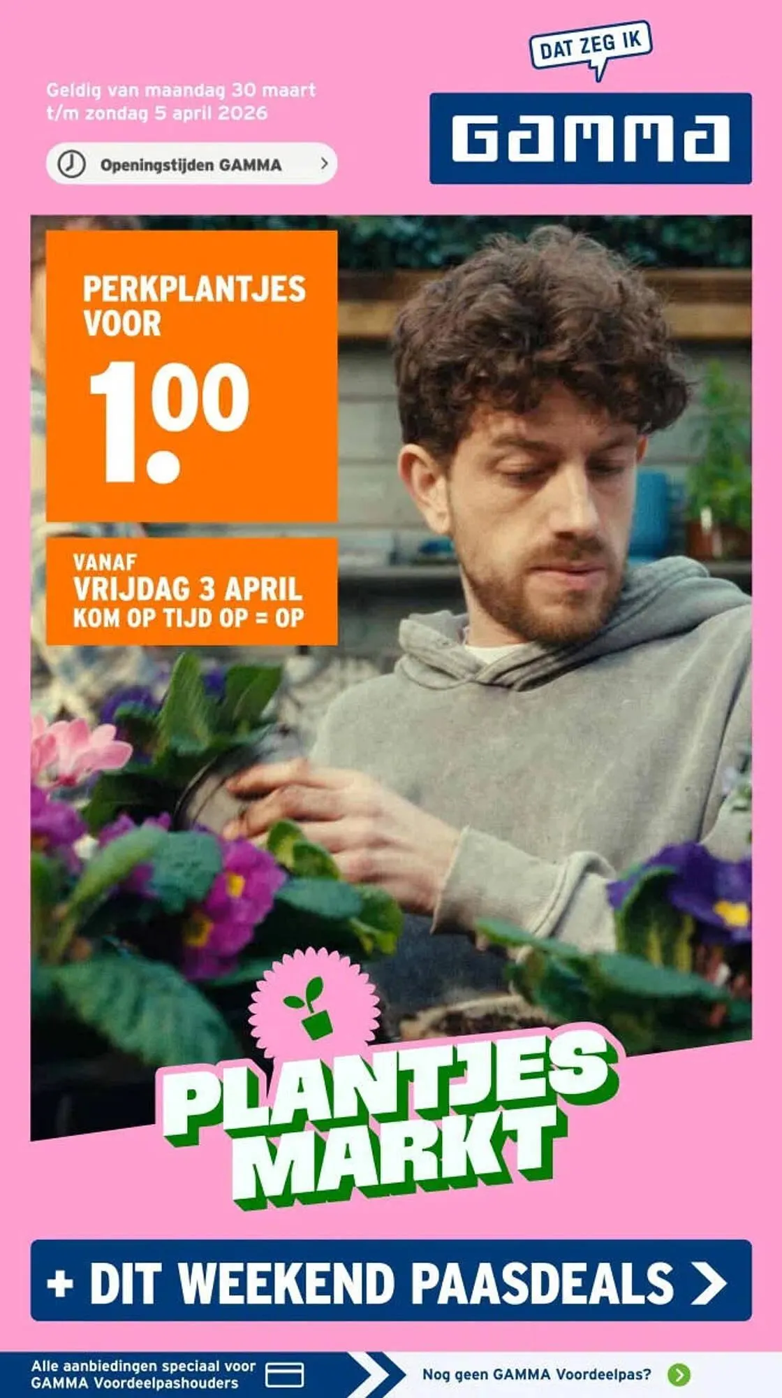 GAMMA folder van 30 maart tot 5 april 2026 - Folder pagina 1