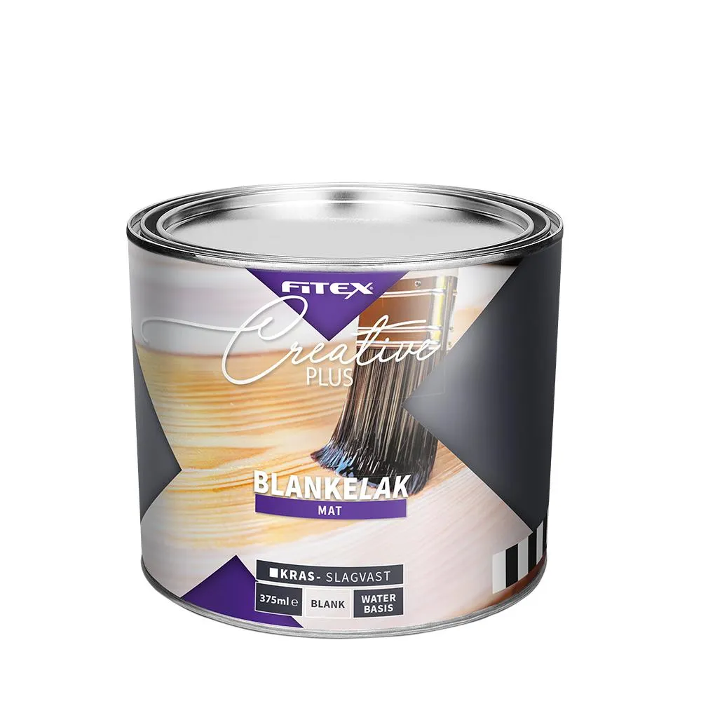 Fitex CP Blanke Lak Mat WB kleurloos 375 ml