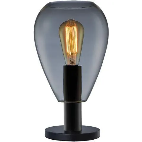 Tafellamp Felinio smoke glas 1-lichts