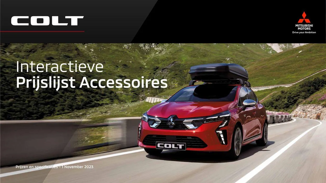 Mitsubishi Colt Prijslijst Accessoires - 1