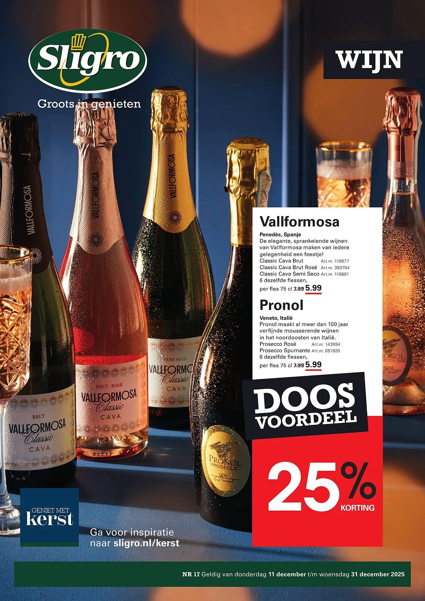 Sligro folder van 11 december tot 31 december 2025 - Folder pagina 1