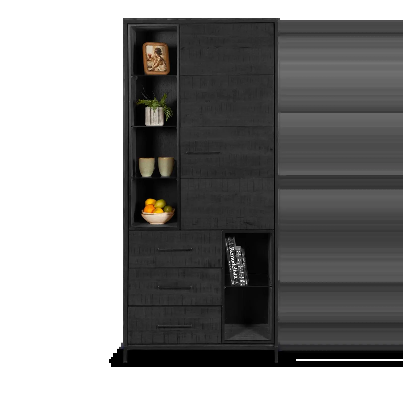 Opbergkast (vakken) Panama - Zwart