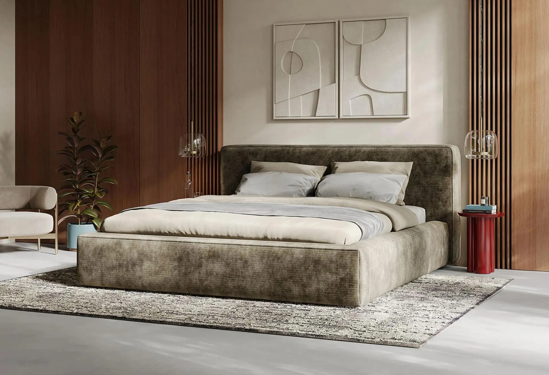 Gestoffeerd Bedframe Night Rio