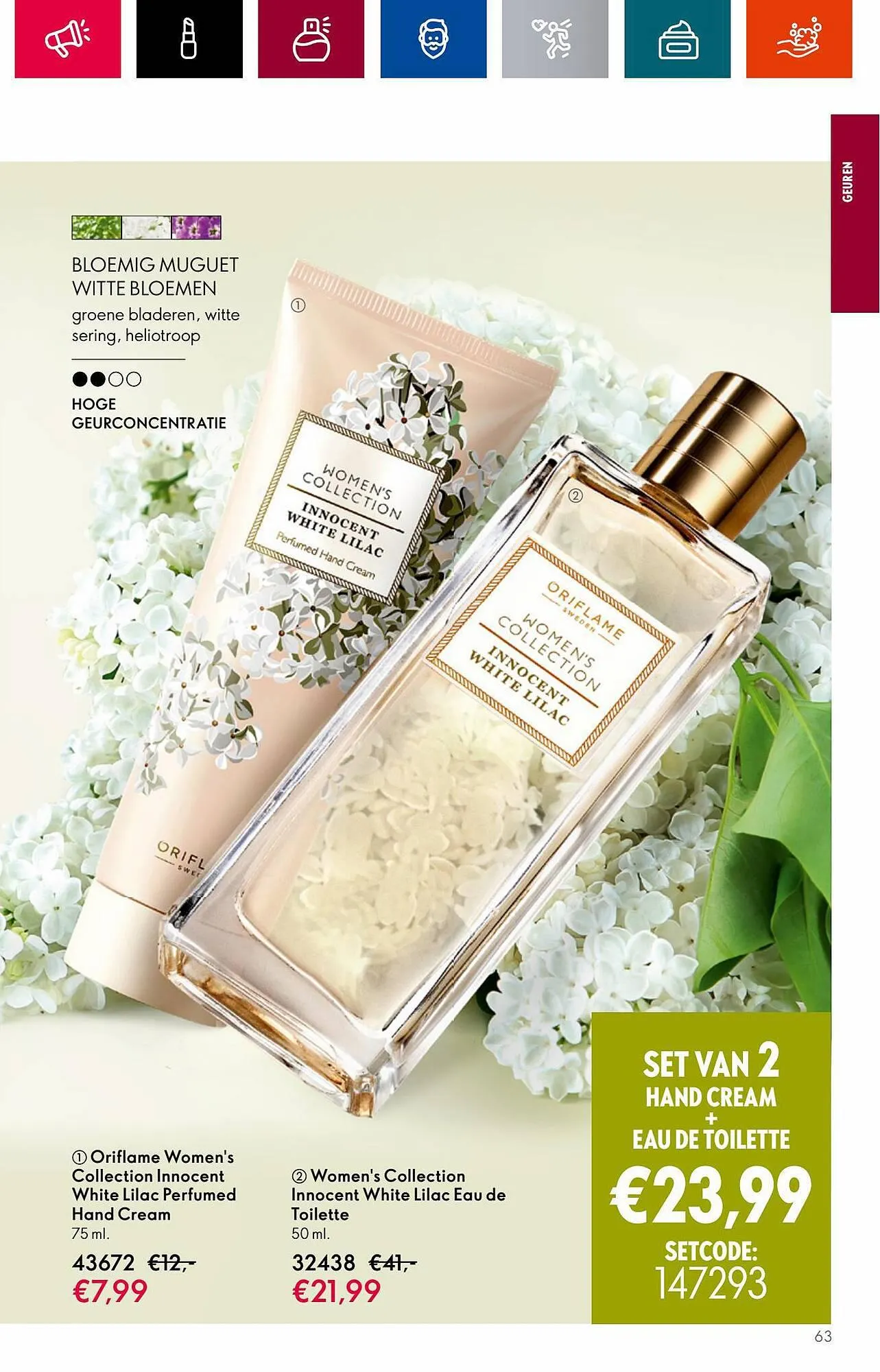 Oriflame folder van 18 juli tot 1 augustus 2023 - Folder pagina 63