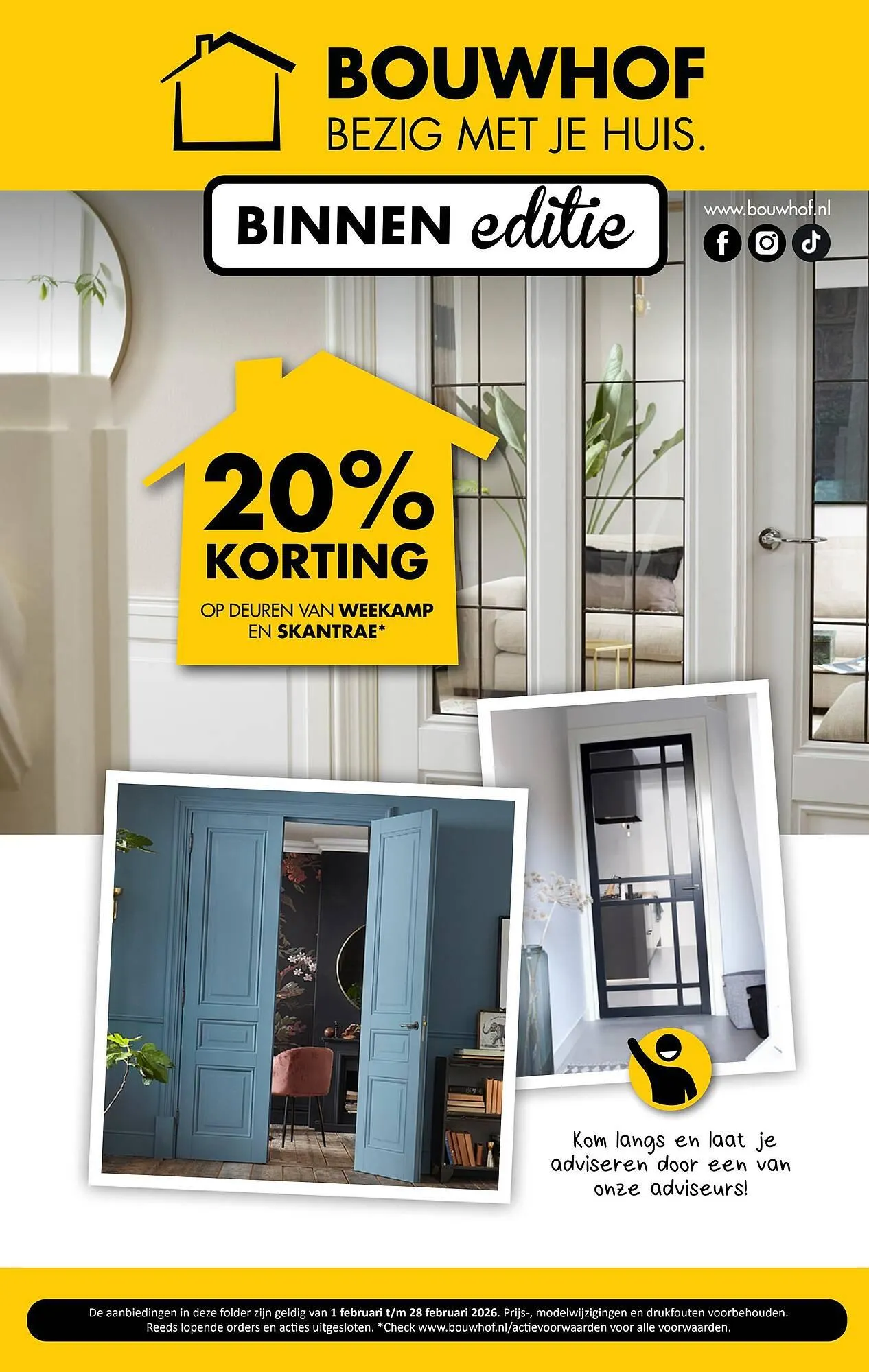 Bouwhof folder van 5 februari tot 28 februari 2026 - Folder pagina 1