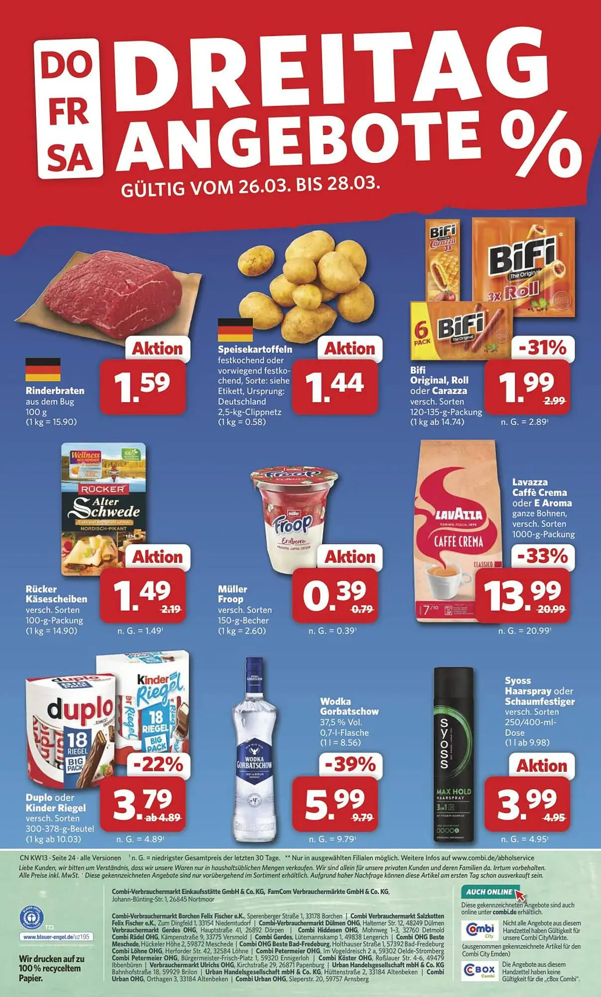 Combi Markt DE folder van 23 maart tot 28 maart 2026 - Folder pagina 24
