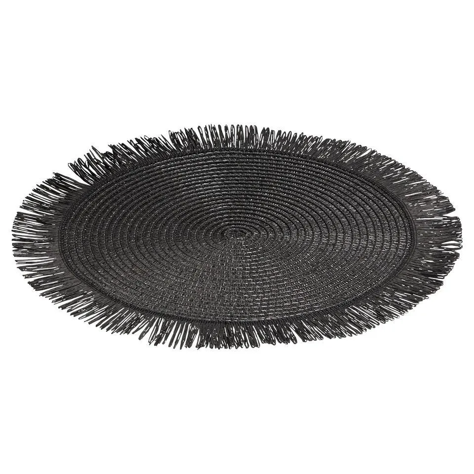 Placemat Rond Zwart
