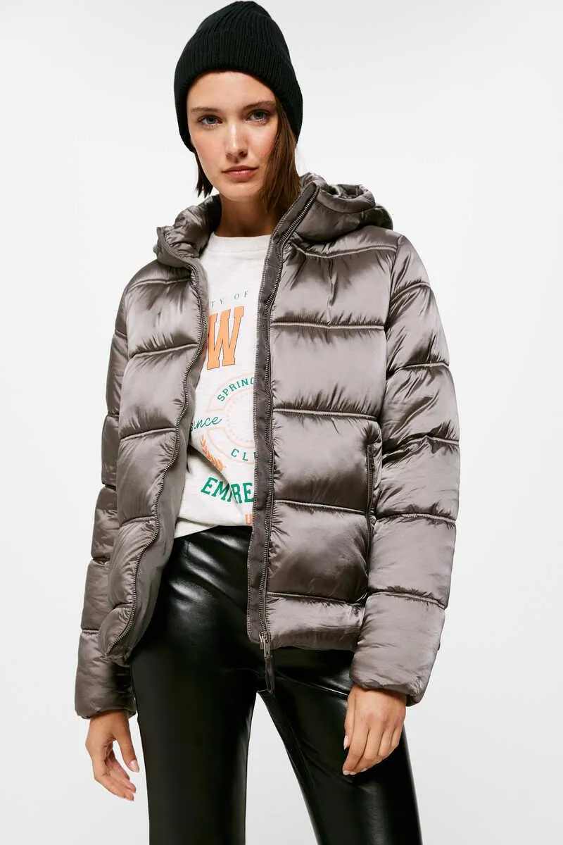 Chaqueta Acolchada Metalizada