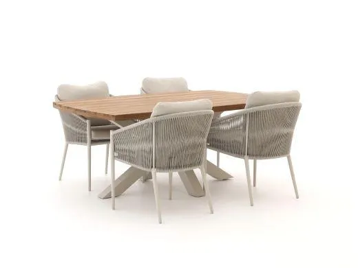 Bellagio Mineo/Induno deens Ovaal 180cm dining tuinset 5-delig