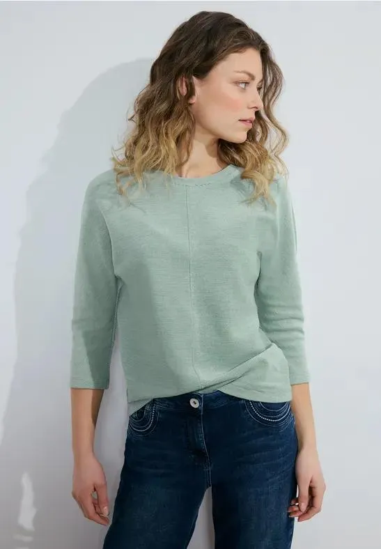 Shirt met gestreepte structuur