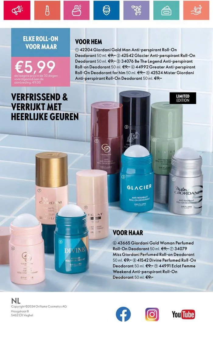 ORIFLAME folder! van 30 mei tot 13 juni 2024 - Folder pagina 166