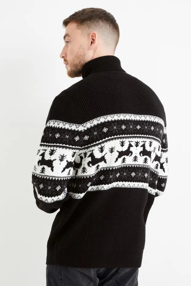 Christmas polo neck jumper