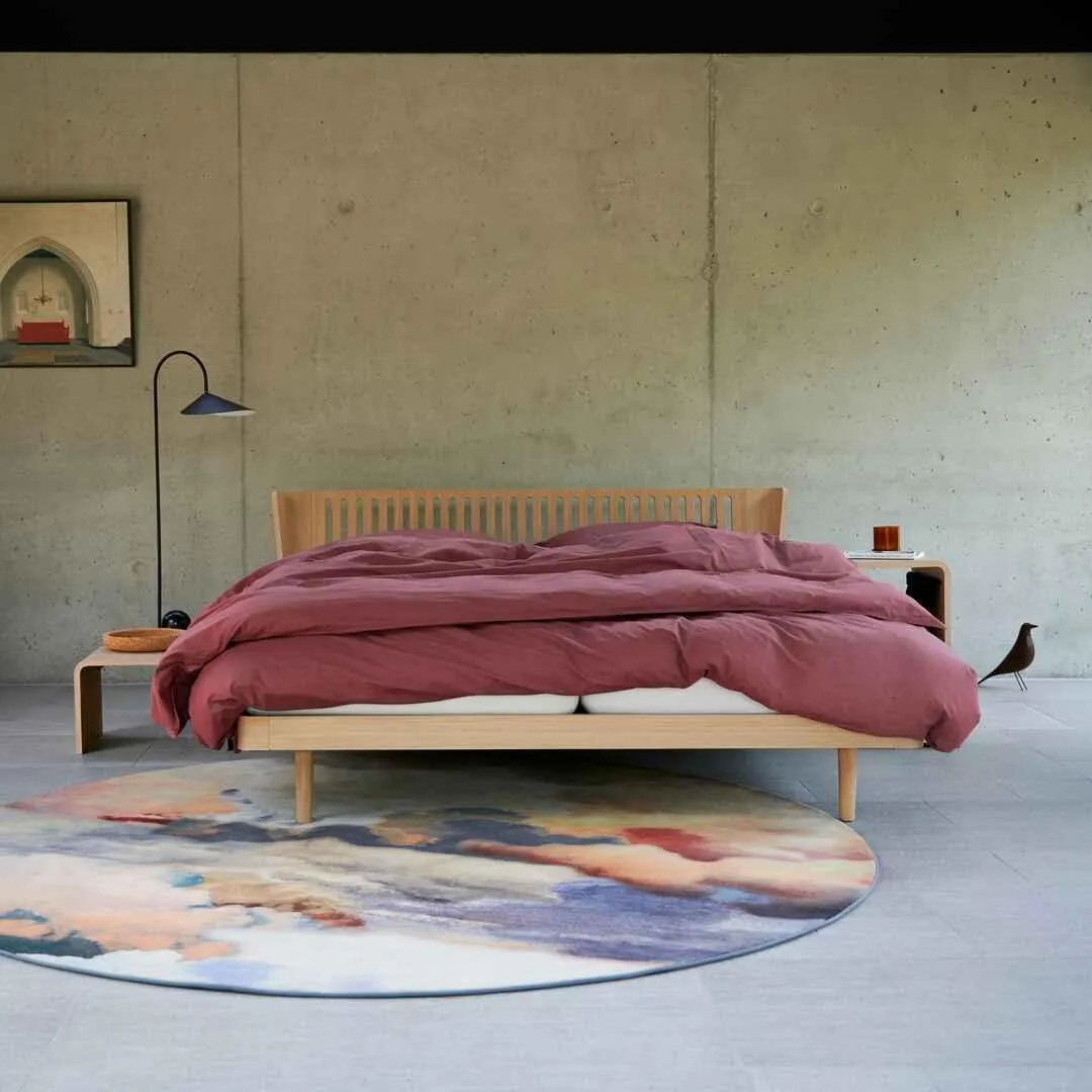 Noa Balanced oak met opengewerkt hoofdbord en wielen