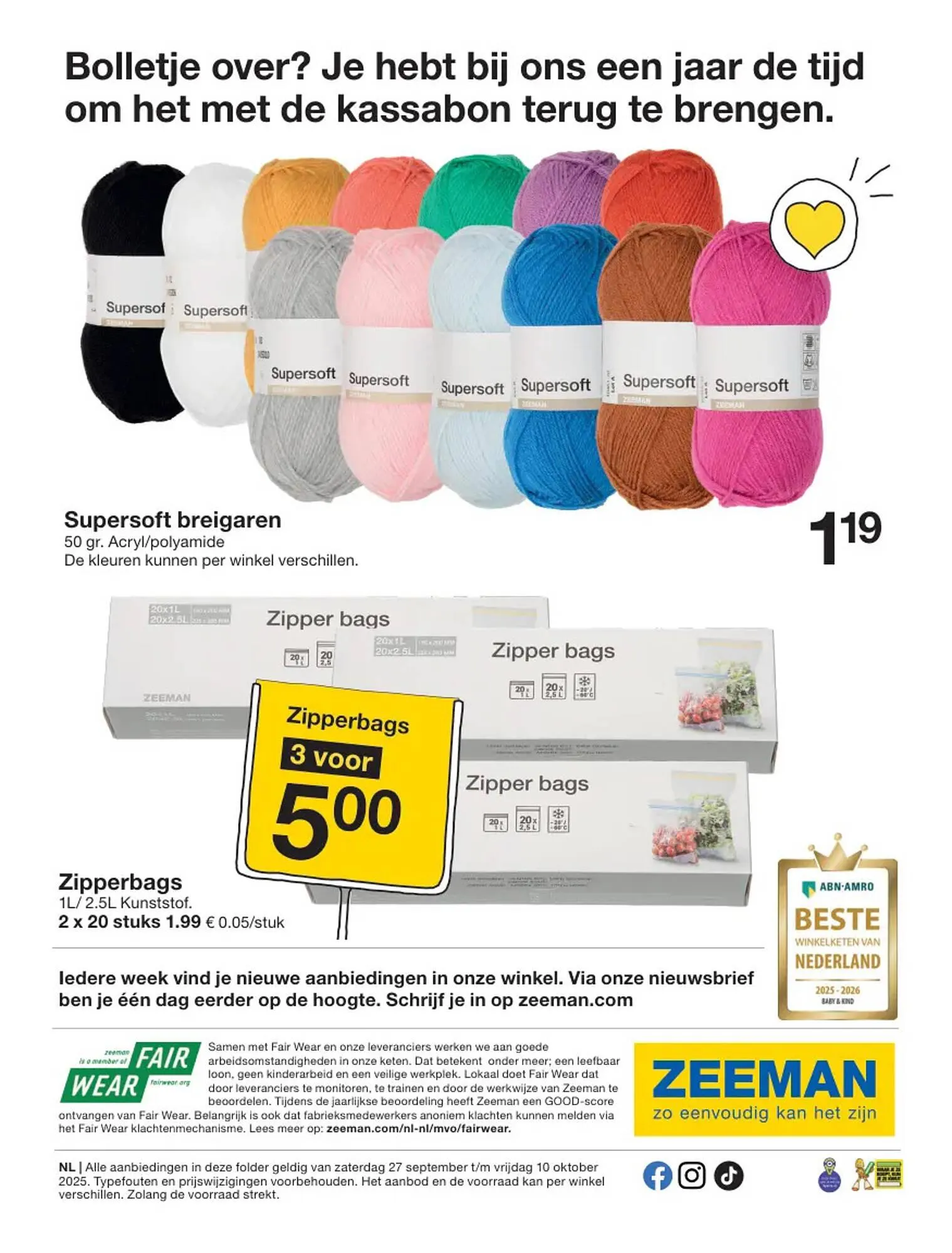 Zeeman folder van 27 september tot 10 oktober 2025 - Folder pagina 24