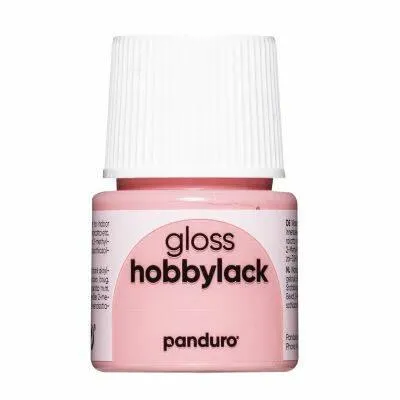 Panduro hobbylak - 45 ml - glans - roze