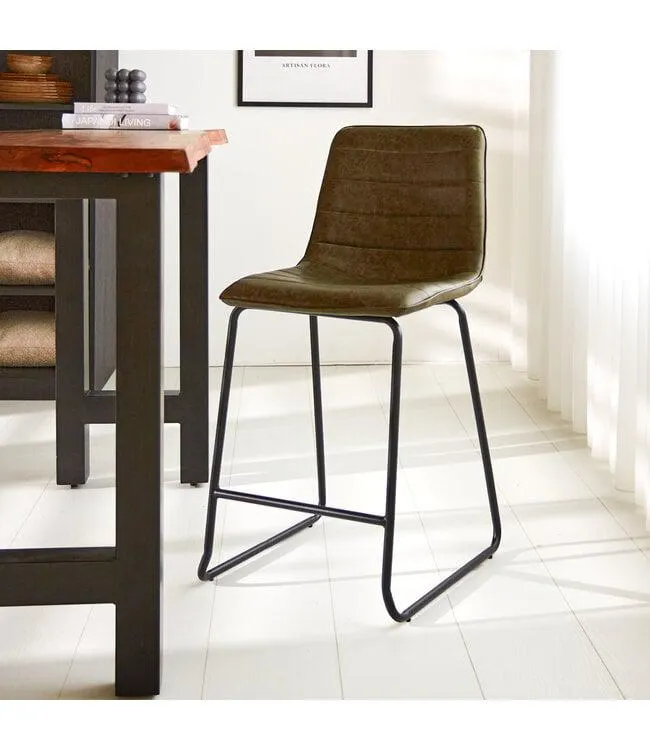 Industriële barkruk Mark groen