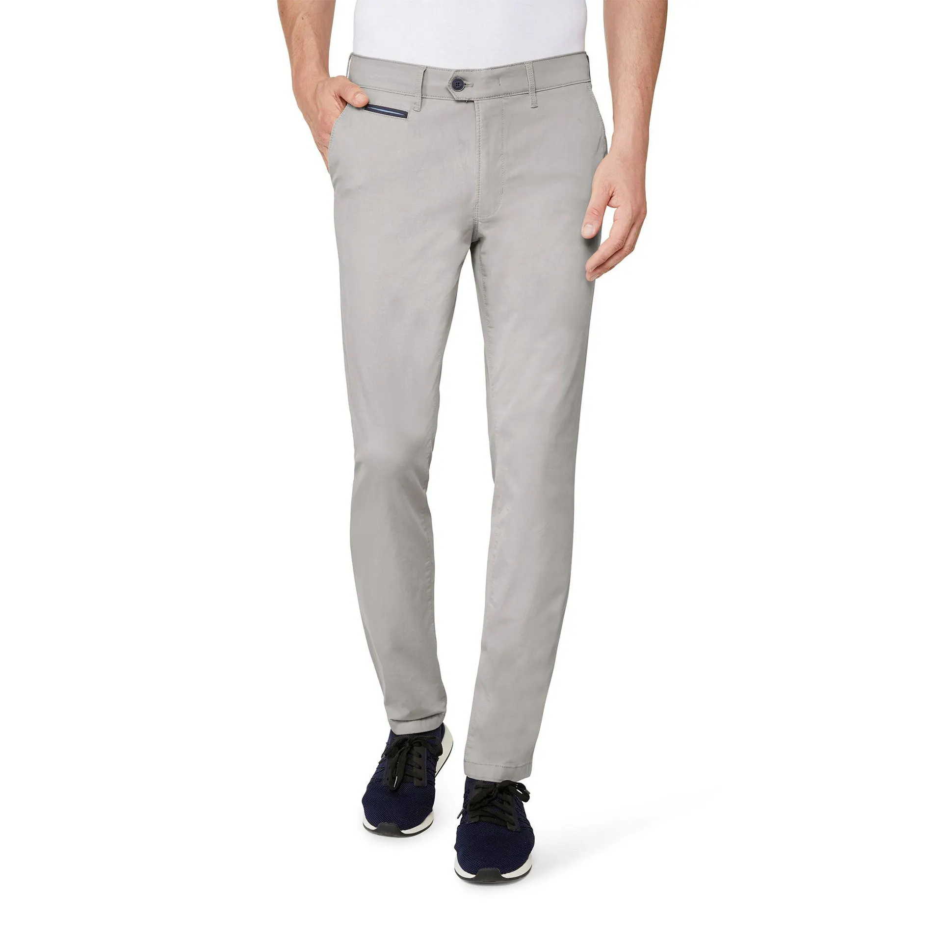 Benny-3 Modern Fit Chino Grijs