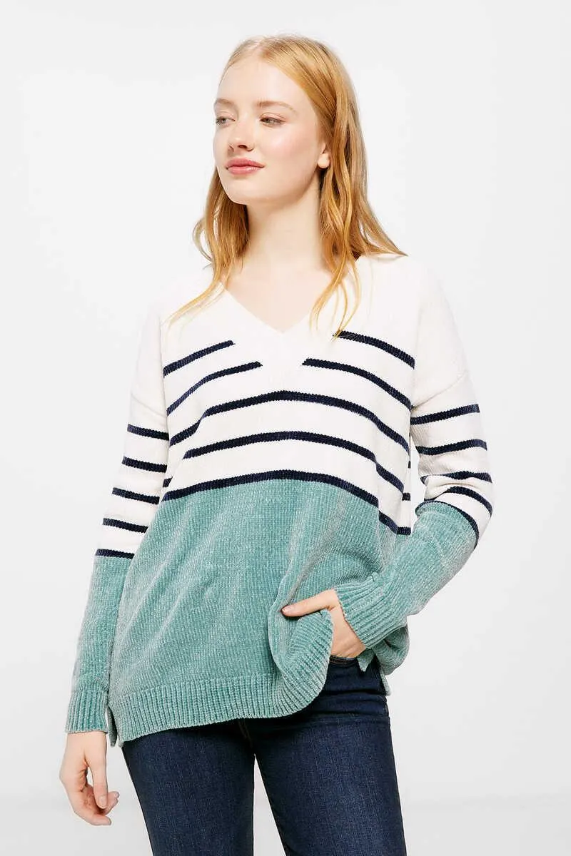 Jersey Rayas Color Block Chenilla