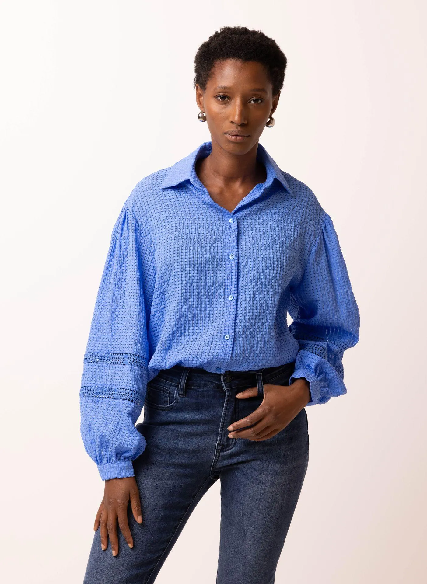 Blouse met ruitpatroon