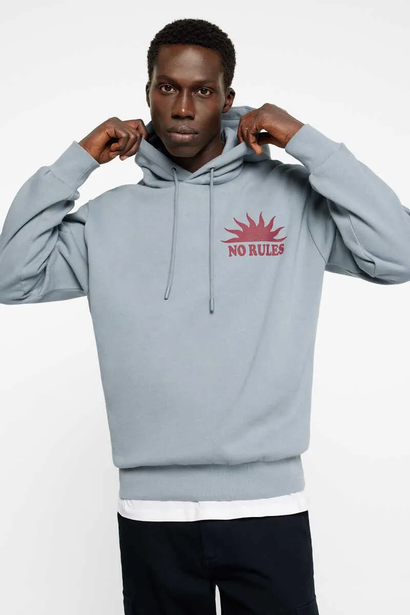 Sudadera capucha no rules