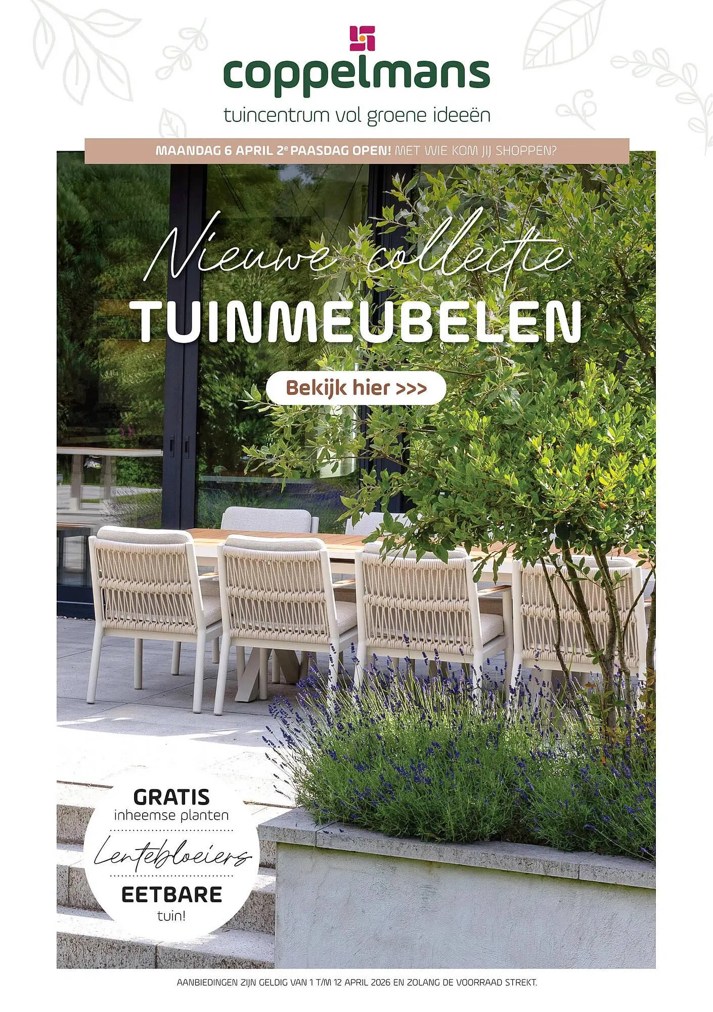 Coppelmans folder van 1 april tot 12 april 2026 - Folder pagina 1