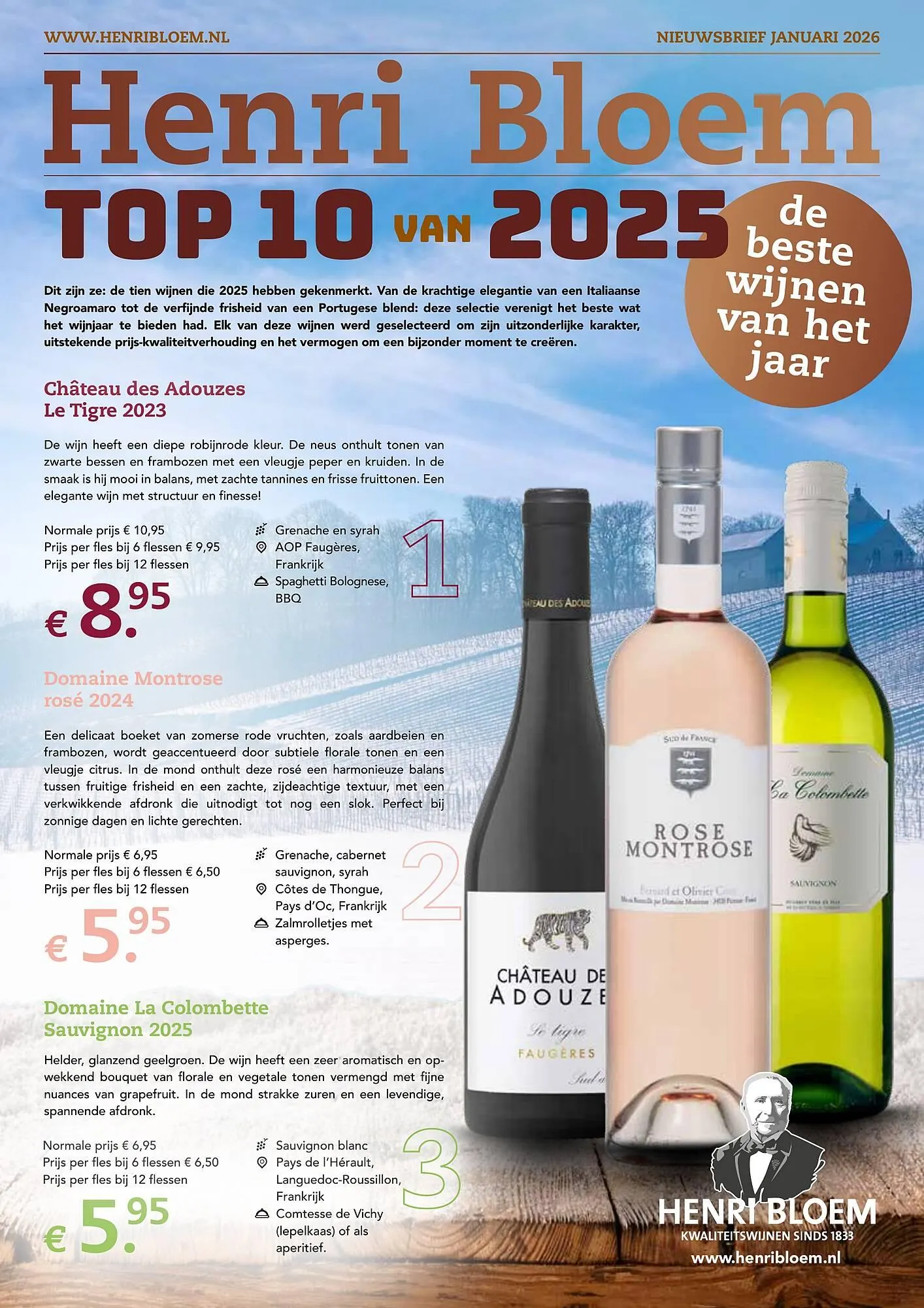 Henri Bloem folder van 1 januari tot 31 januari 2026 - Folder pagina 1