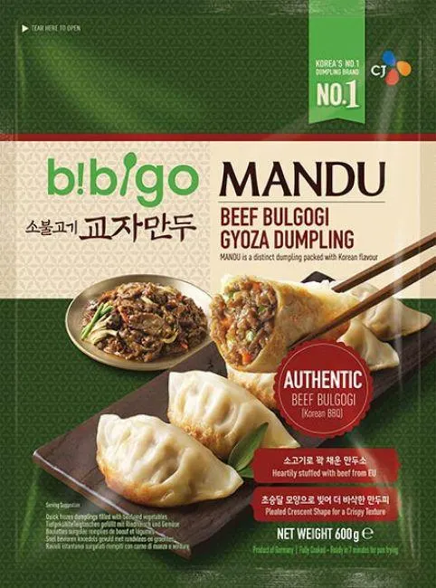 CJ Bibigo Bevroren Gyoza Dumpling met Bulgogi Rundvlees 600g
