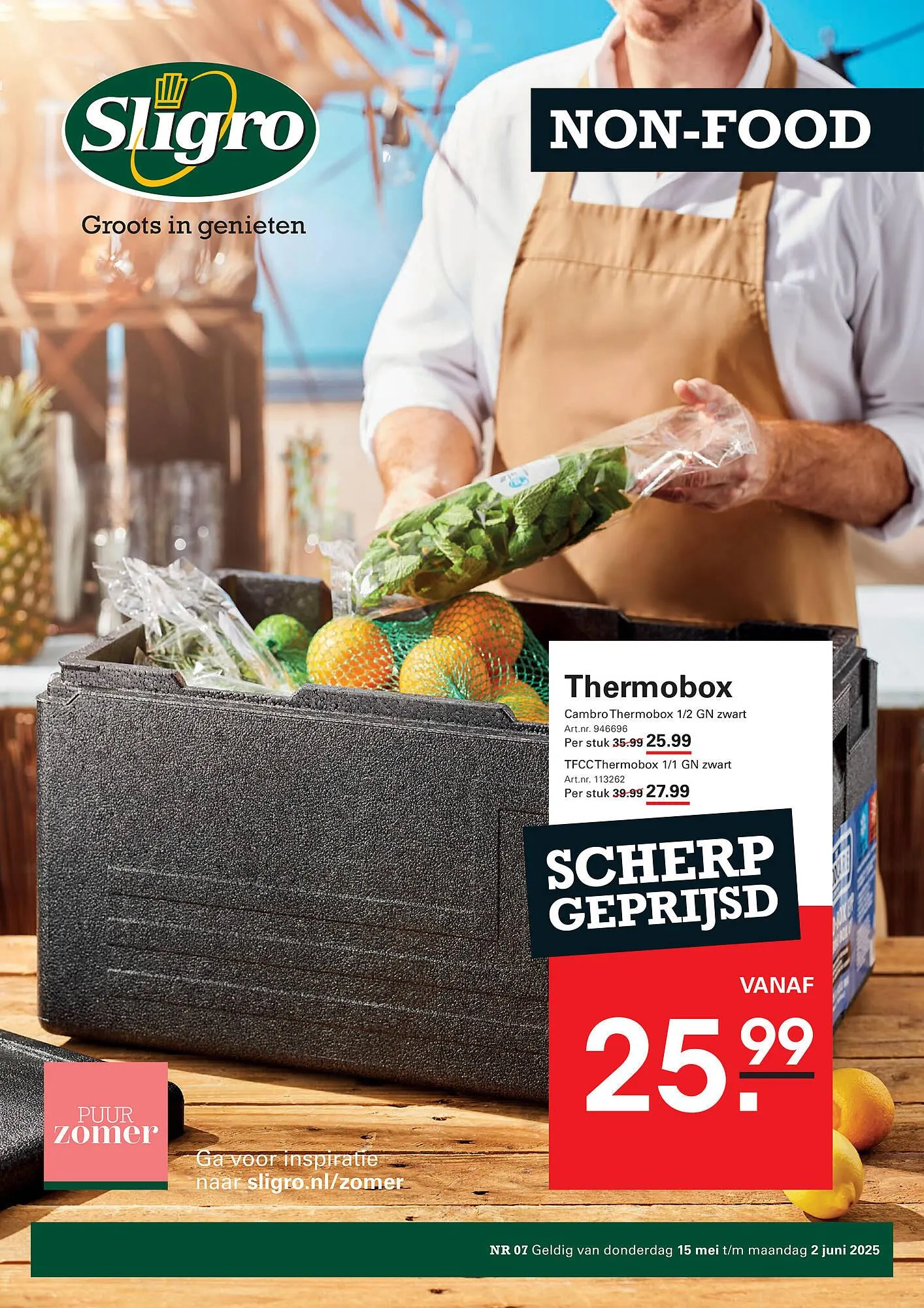 Sligro folder van 15 mei tot 2 juni 2025 - Folder pagina 1