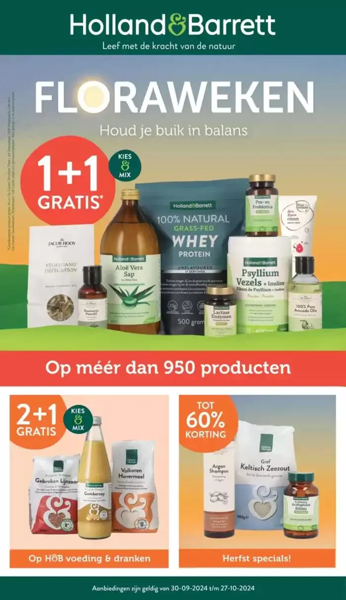 Holland & Barrett folder van 29 september tot 13 oktober 2024 - Folder pagina 1