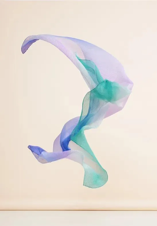 Lange geplooide sjaal