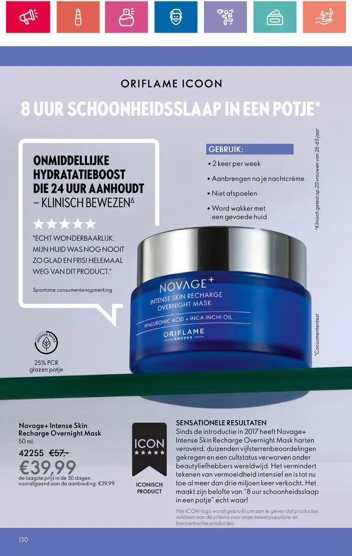 ORIFLAME folder! van 30 mei tot 13 juni 2024 - Folder pagina 130