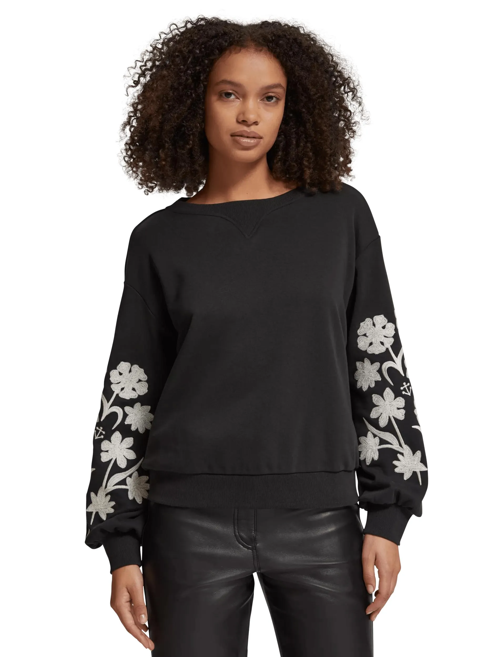 Embroidered sweatshirt