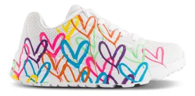 Skechers Uno Lite Spread the Love Sneaker Hvit 314064L