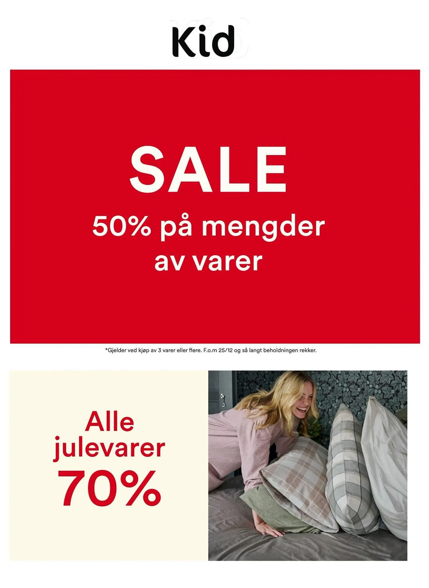 Kid Interiør kundeavis fra 5. januar til 13. januar 2026 - kundeavisside 1