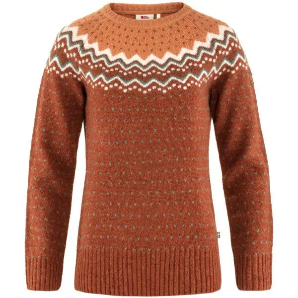 Fjällräven Övik Knit Sweater Womens Autumn Leaf