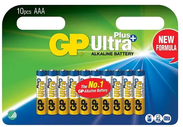 GP Ultra Plus Alkaline AAA-batteri
