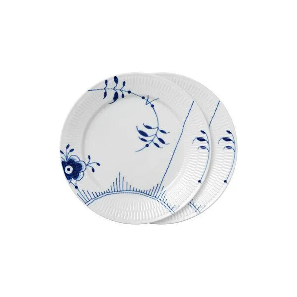 Blå Mega Riflet tallerken 27 cm, 2 stk, dekorasjon #2