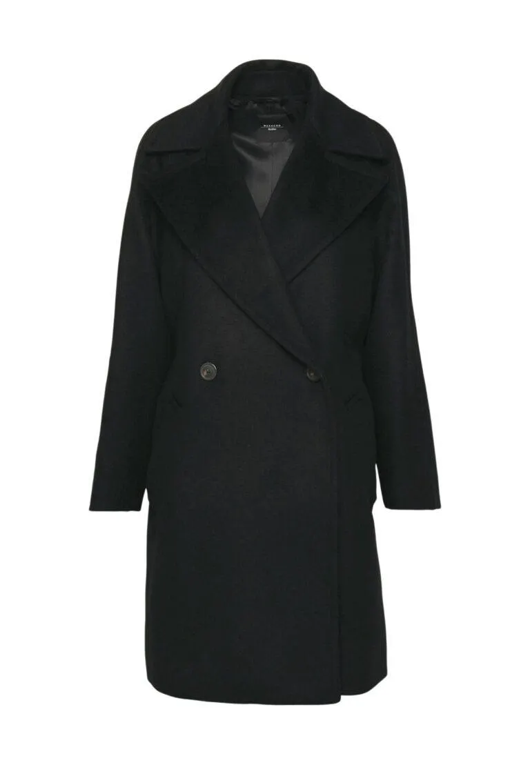 Novella Wool Broadcloth Coat – Sort