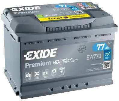 Startbatteri 77 Ah Exide